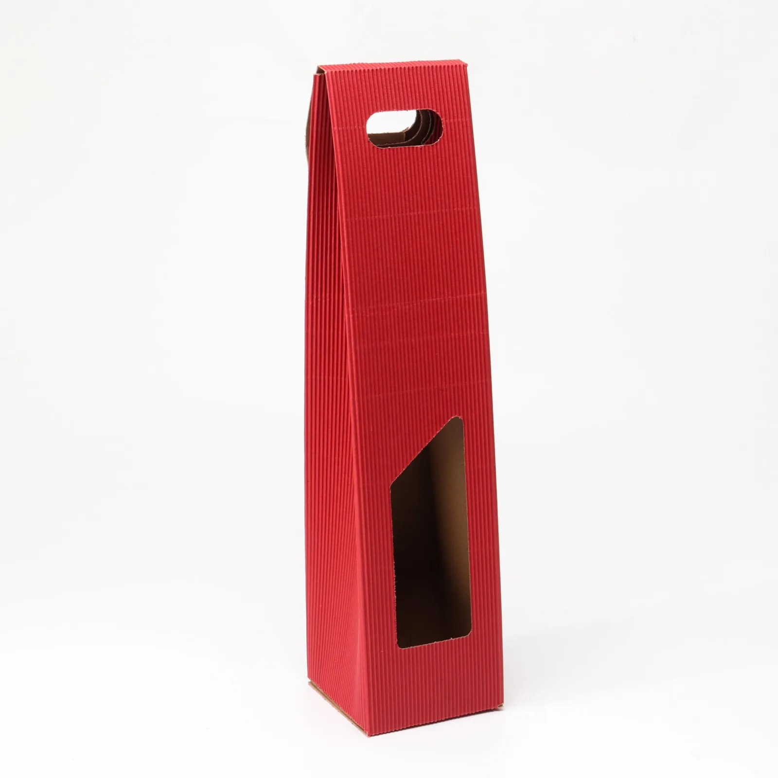 Corrugated Wine Shipping Box with Handle, 1-3 Bottles 3